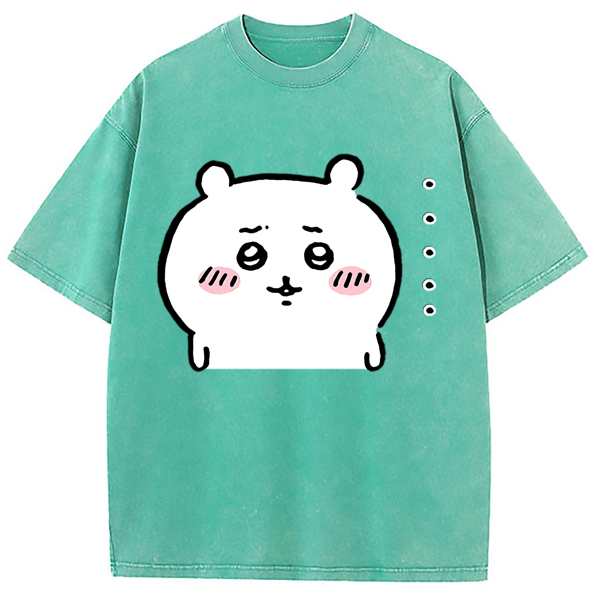 （画像用） ちいかわ ちいかわ Chii-kawa chiikawa 綿100% ヴィンテージ風 半袖Tシャツ（フロントプリント）